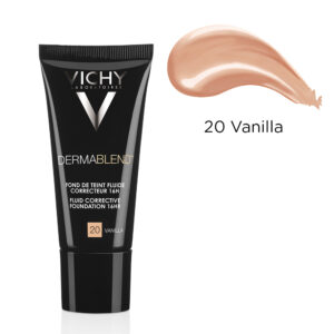 VICHY DERMABLEND FOND DE TEN CORECTOR FLUID REZISTENTA 16H SPF 35 TEN NORMAL / USCAT NUANTA 20 VANILLA X 30 ML