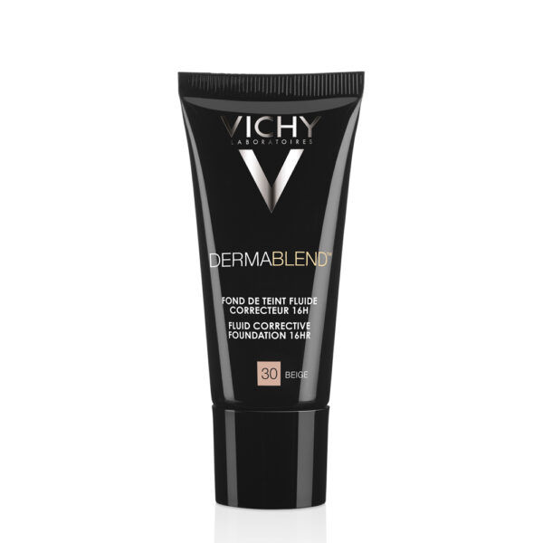 VICHY DERMABLEND FOND DE TEN CORECTOR FLUID REZISTENTA 16H SPF 35 TEN NORMAL / USCAT NUANTA 30 BEIGE X 30 ML