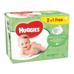 HUGGIES ALOE SERVETELE UMEDE PENTRU COPII 56BUC 2+1 CADOU