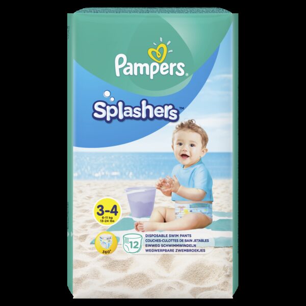 PAMPERS SPLASH 3 SLIP DE APA 6-11KG 12 BUCATI