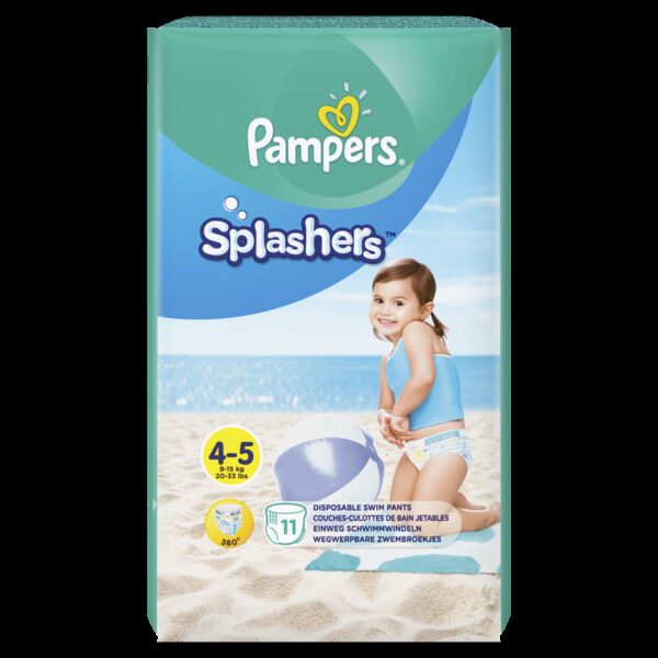 PAMPERS SPLASH 4 SLIP DE APA 9-15KG 11 BUCATI