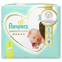 PAMPERS PREMIUM CARE NEWBORN SCUTECE 26 BUCATI MARIMEA 1