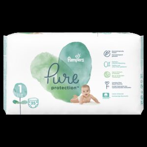 PAMPERS PURE 2-5KG SCUTECE 35 BUCATI MARIMEA 1