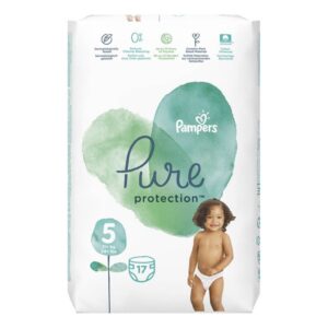 PAMPERS PURE 11KG+ SCUTECE 17 BUCATI MARIMEA 5