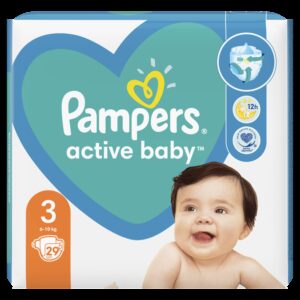 PAMPERS ACTIVE BABY 6-10KG SCUTECE 29 BUCATI MARIMEA 3