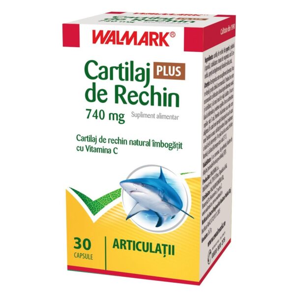 WALMARK CARTILAJ RECHIN 740MG + VITAMINA C 30 CAPSULE