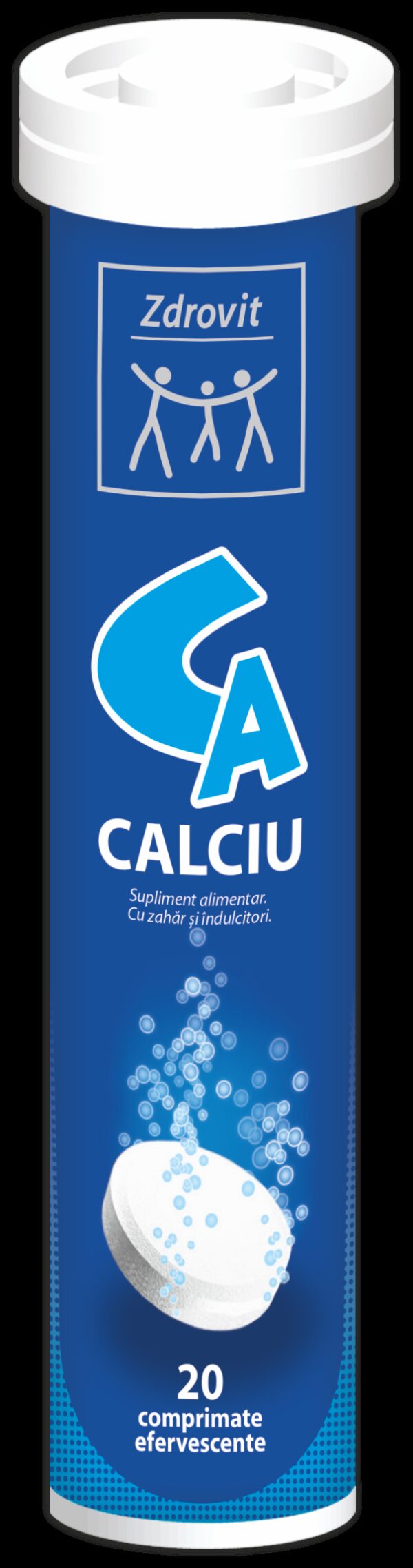 ZDROVIT CALCIU 20 COMPRIMATE EFERVESCENTE