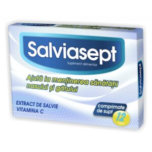 ZDROVIT SALVIASEPT 12 COMPRIMATE DE SUPT