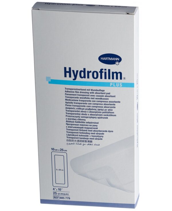 HARTMANN HYDROFILM PLUS PANSAMENT 10X25CM X 25 BUC