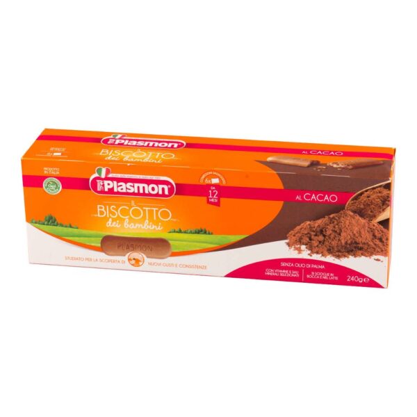 PLASMON BISCUITI CU CACAO 12LUNI+ 240G