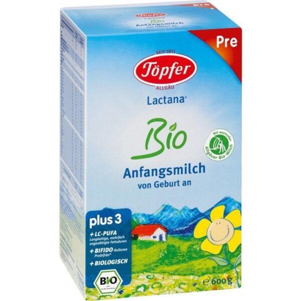 TOPFER LAPTE PRAF BIO PRE 0-6 LUNI 600G