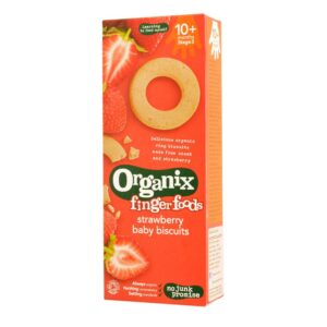 ORGANIX FINGER BISCUITI ECO CU CAPSUNI PENTRU BEBELUSI 7LUNI+ 54G