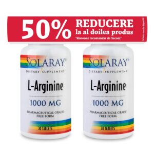 SECOM L-ARGININE 30 TABLETE 1+1 50% REDUCERE LA AL 2-LEA