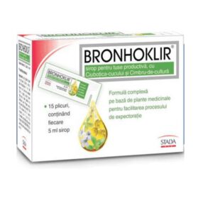 BRONHOKLIR TUSE PRODUCTIVA SIROP 15PLICURI X 5ML