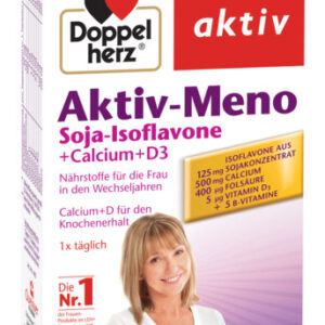 DOPPELHERZ AKTIV MENO SOIA-ISOFLAVONE + CALCIU + VITAMINA D3 30 TABLETE