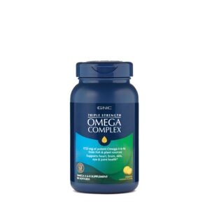 GNC TRIPLE STRENGTH OMEGA COMPLEX 90 CAPSULE GELATINOASE