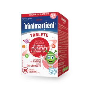 MINIMARTIENI IMUNACTIV CAPSUNI 30 TABLETE MASTICABILE