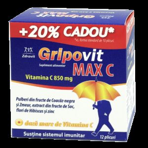 ZDROVIT GRIPOVIT MAX C 10PLICURI + 2PLICURI GRATIS 20%CADOU