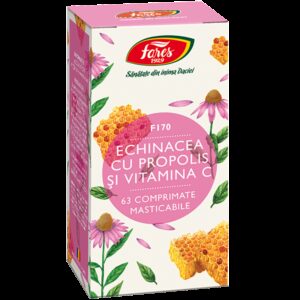 FARES ECHINACEEA CU PROPOLIS SI VITAMINA C 63 COMPRIMATE MASTICABILE