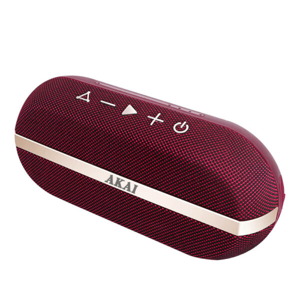 Boxa portabila Akai ABTSW-30, Bluetooth, Waterproof IPX7, Rosu