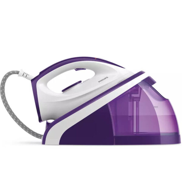 Statie de calcat cu abur Philips HI5922/30, 2400 W, 1.1 L, 5.2 bari, Talpa ceramica, Sistem Smart Calc Clean, Violet