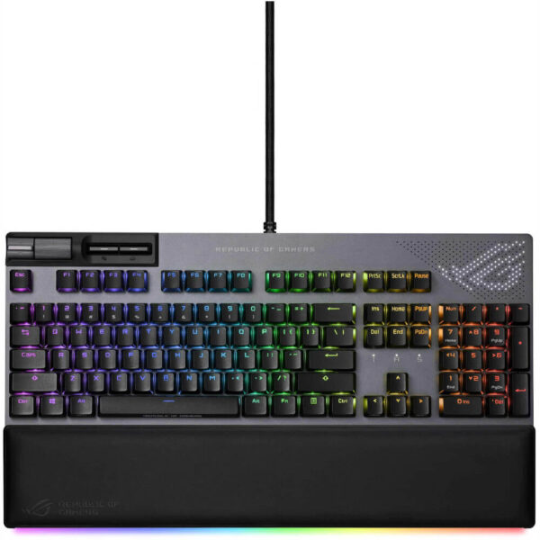 Tastatura mecanica gaming ASUS ROG Strix Flare II Animate, ROG NX Red, Negru